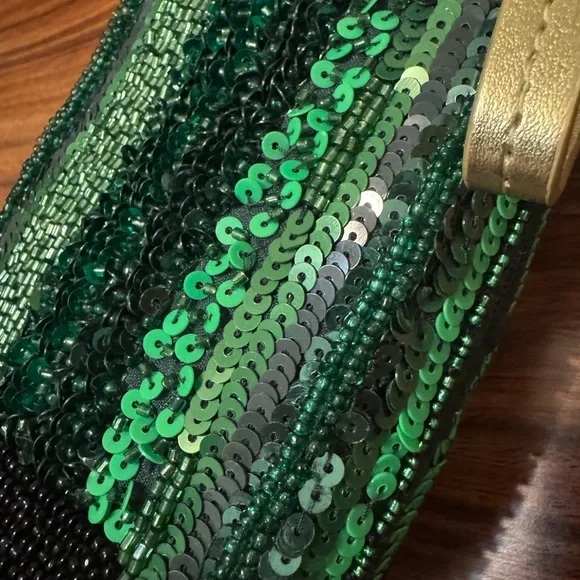 Champagne beaded purse/clutch - Picture 4 of 4